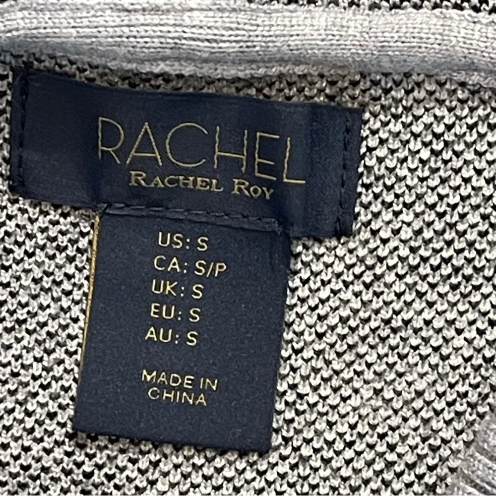 RACHAEL ROY WOMENS PULLOVER WITH HOOD SIZE SMALL , GRAY, WHITE